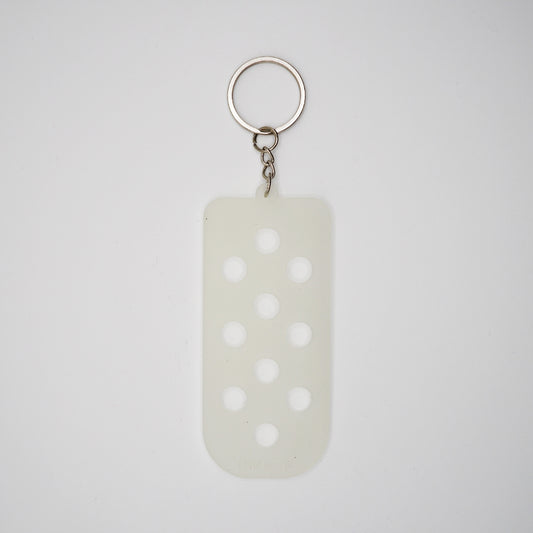 Shoe Charms Mat Keychain - Single Color