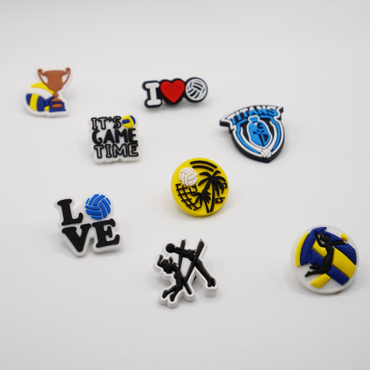 Shoe Charm - I love volleyball