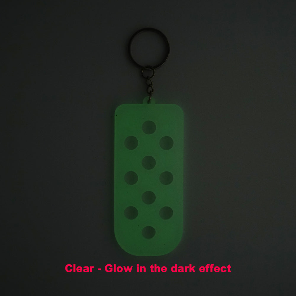Shoe Charms Mat Keychain - Single Color