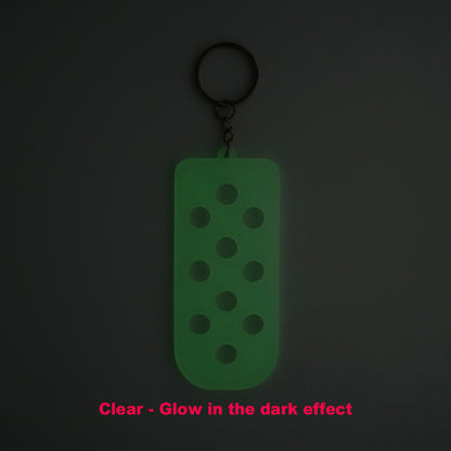 Shoe Charms Mat Keychain - Single Color