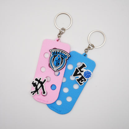 Shoe Charms Mat Keychain - Single Color