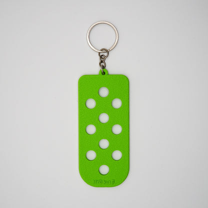 Shoe Charms Mat Keychain - Single Color