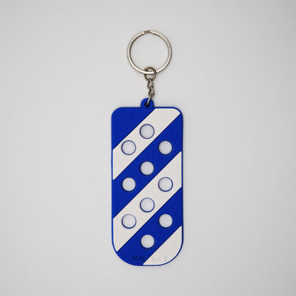 Shoe Charms Mat Keychain - Striped