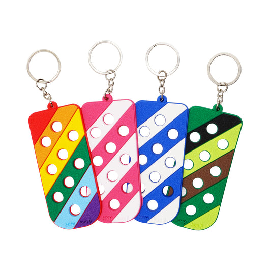 Shoe Charms Mat Keychain - Striped